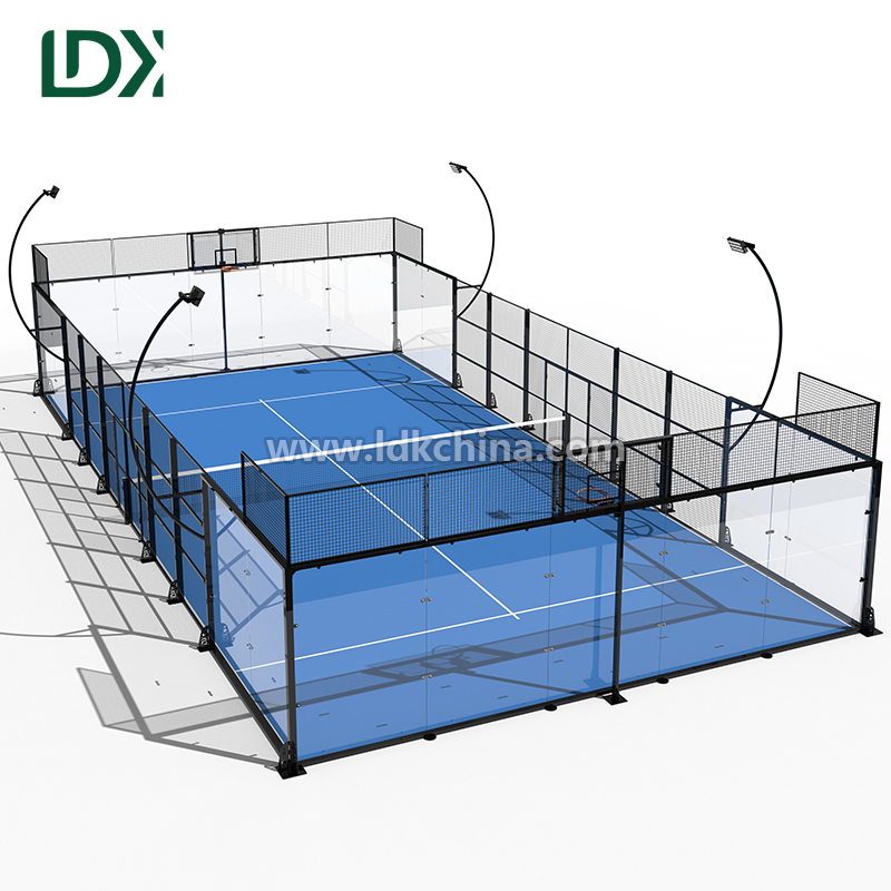Multi-functional Padel Court for Professional Training Outdoor Panoramic Padel Tennis Court with Customized Design