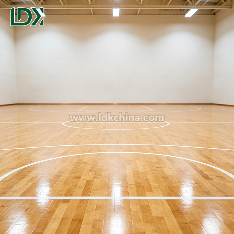 FIBA Basketball Flooring Indoor Wood High Density Maple Sports Floor for Professional Gym Arena and Competition Stadium