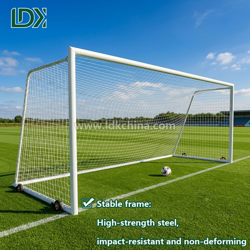 Full Size Movable Football Goal for Professional Soccer Training Weatherproof Steel Frame Outdoor Football Goal Post Featured Image