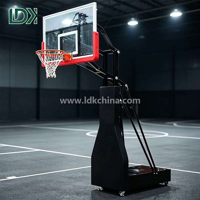 Height Adjustable Outdoor Basketball Hoop and Portable Basketball Goal for Heavy Duty Street Basketball Stand Training