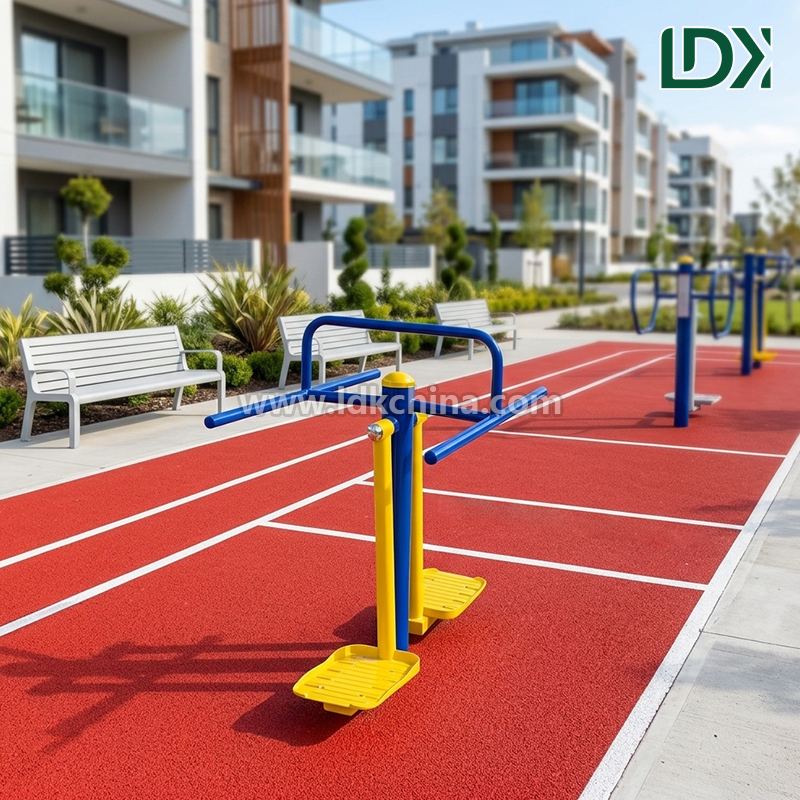 LDK Outdoor Fitness Equipment Surfboard and Double Swing Board for Public Park and Community Health Projects