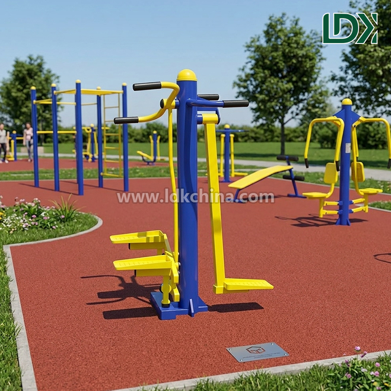 Durable Outdoor Fitness Equipment Surfboard and Stepper Machine for Public Park and Community Exercise Station