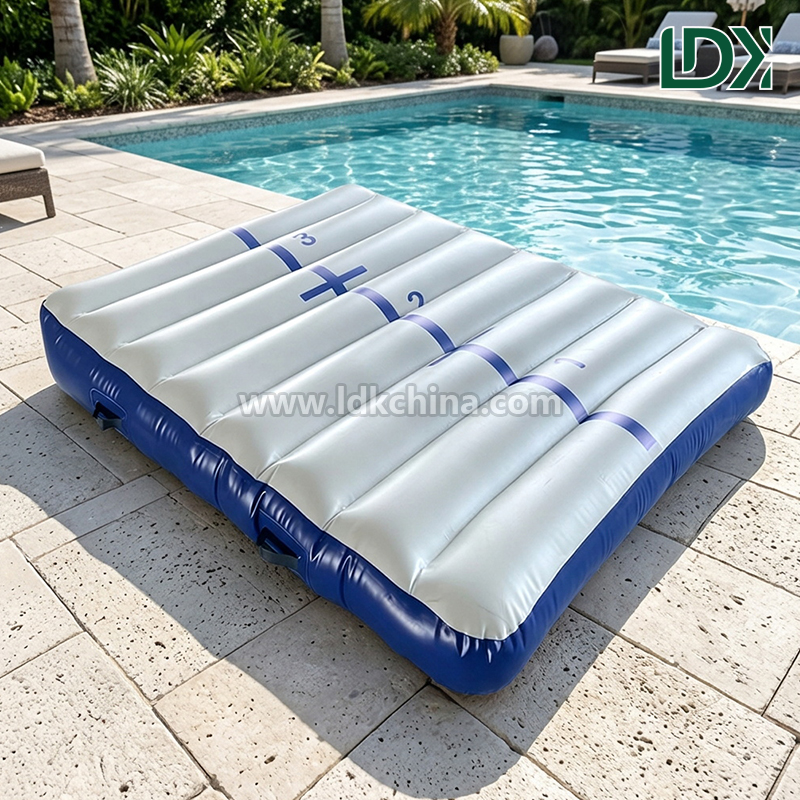 Portable Gymnastics Inflatable Incline Mat for Home Use Kids Inflatable Wedge Mat Air Ramp for Tumbling and Yoga Training