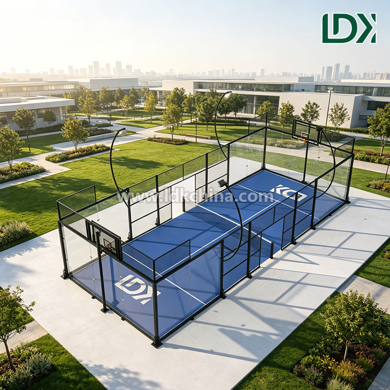 Customized Multipurpose Tennis and Basketball Courts Surfaces for Schools and Community Centers Outdoor Sports Areas