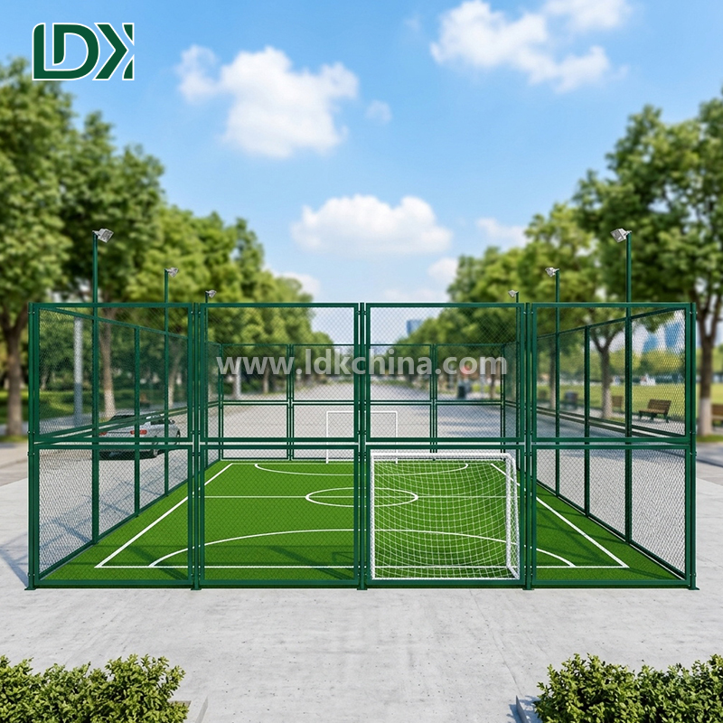 Custom Cage Football Field Portable Mini Soccer Cage Court with Artificial Grass for Commercial Sports Projects