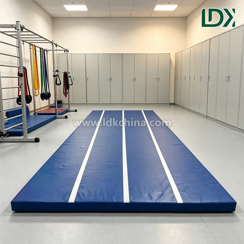 Durable Gymnastics Safety Mat Waterproof PVC Leather Impact Absorption Cushion for Professional Athletes Gym Use