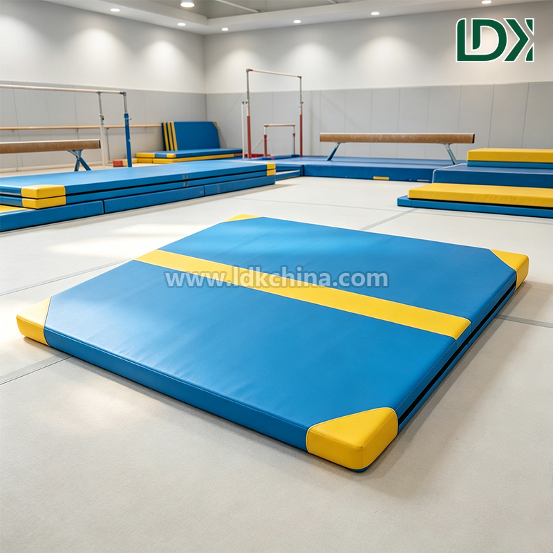 Washable Small Gym Mat Soft Cushioning Floor Exercise Pad Space Saving Workout Mat for Apartment Home Gym