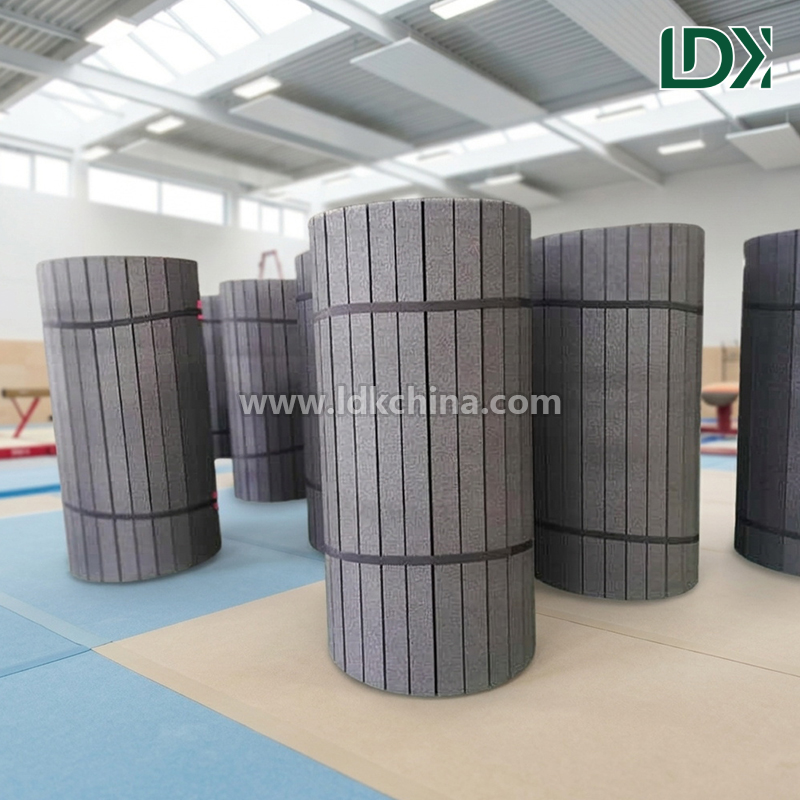 Gymnastics Roll Mat Roll Up Foldable Exercise Tumbling Mat Non Slip Shockproof Mat for Kids Home Fitness Yoga Use