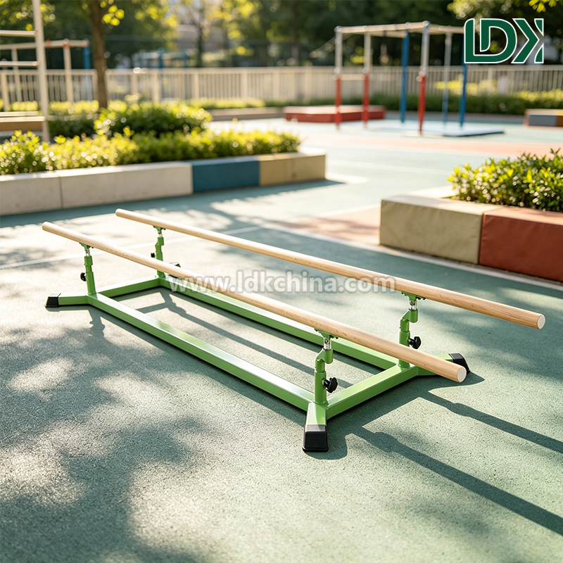 Low Parallel Bars For Gymnastics Training Adjustable Height Kids Beginner Club Equipment