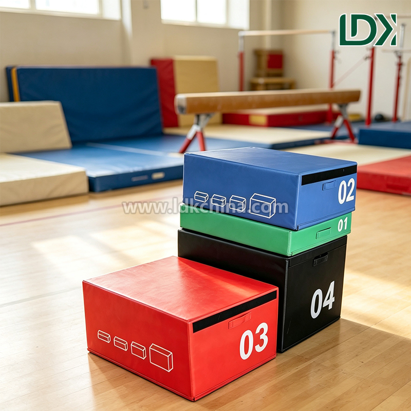 Foam Plyometrics Jump Box Soft EPE Safe Fitness Training Equipment for Kids School Indoor Yoga Home Exercise