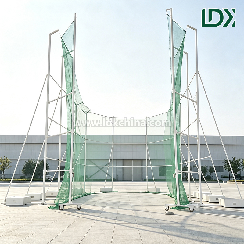Portable Steel Discus And Hammer Throwing Cage High Strength Net For Outdoor University Athletics Clubs And Schools
