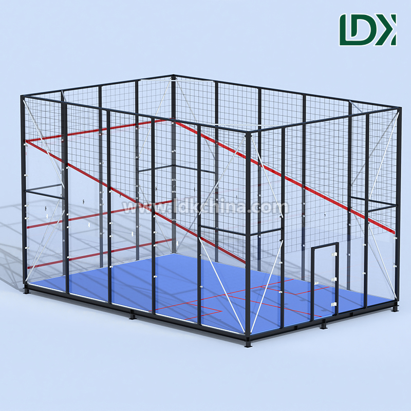Portable Prefabricated Squash Court with Base Frame Easy Relocation Flexible Modular Design Outdoor Indoor Multi Use