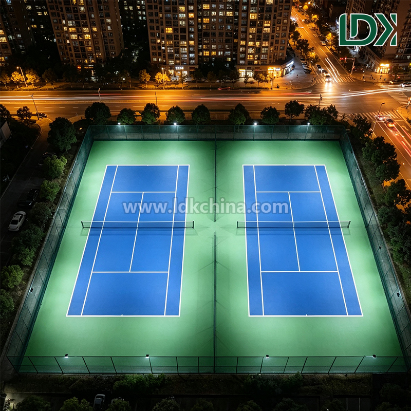 Professional Pickleball Court Floor for Tournaments Portable Modular Sports Surface Regulation Line Markings Non Slip