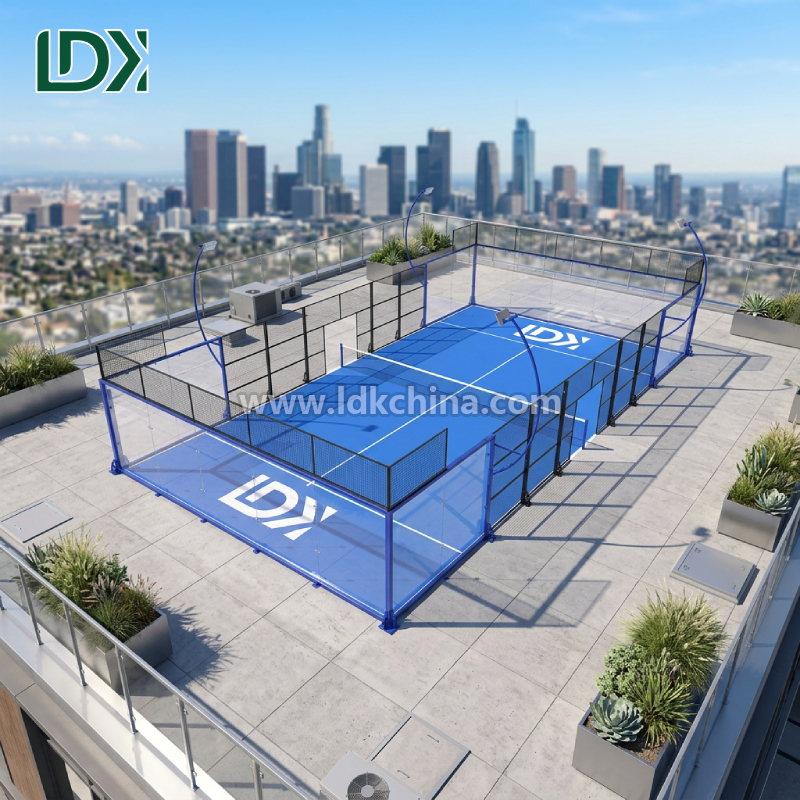 Custom Design Panorama Padel Courts Turnkey Solution For Outdoor Panoramic Padel Court Professional Installation Project