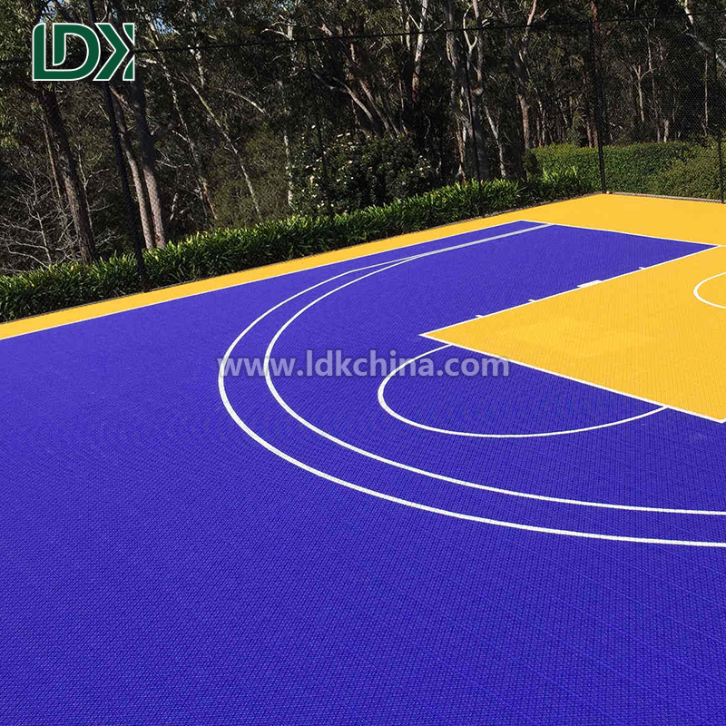 Anti-Slip High Rebound Basketball Court Plastic Sports Flooring for Professional Training Ground
