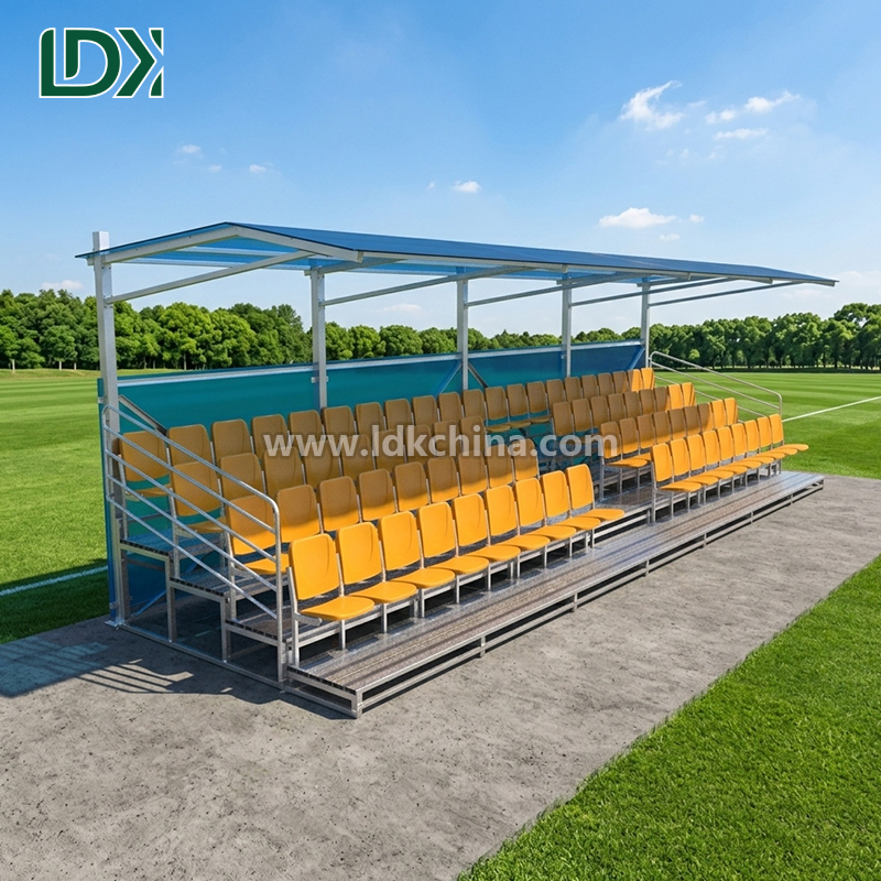 Heavy Duty Portable Football Field Grandstand for Relocatable Spectator Seating Solutions in Multi Purpose Sports Parks