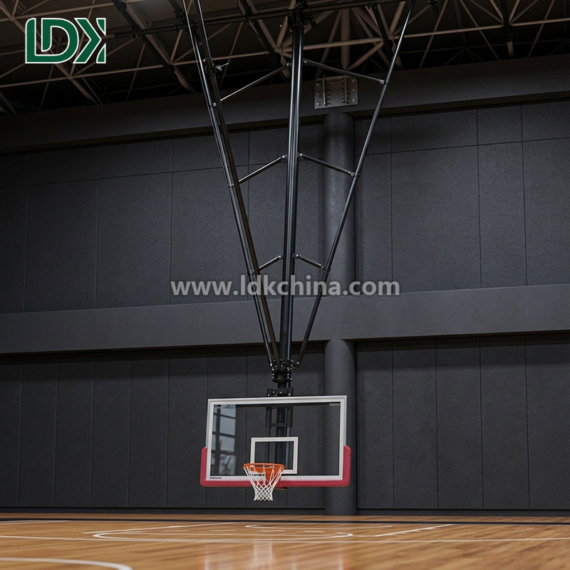 Heavy Duty Sturdy Reinforced Steel Ceiling Mounted Basketball Hoop for Gym & Commercial
