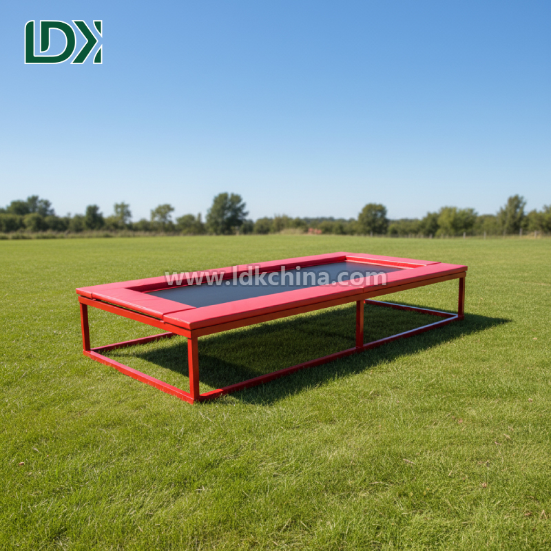 Professional Grade Rectangular Trampoline for Fitness Training and Gym Exercise with Reinforced Steel Frame Design