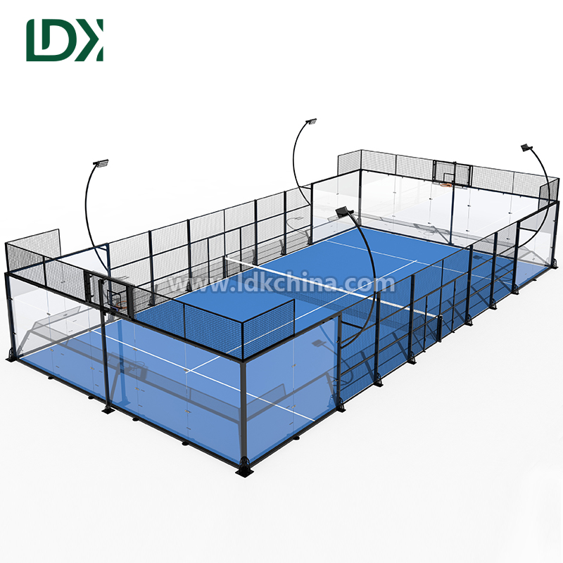 Multi-functional Padel Court for Professional Training Outdoor Panoramic Padel Tennis Court with Customized Design