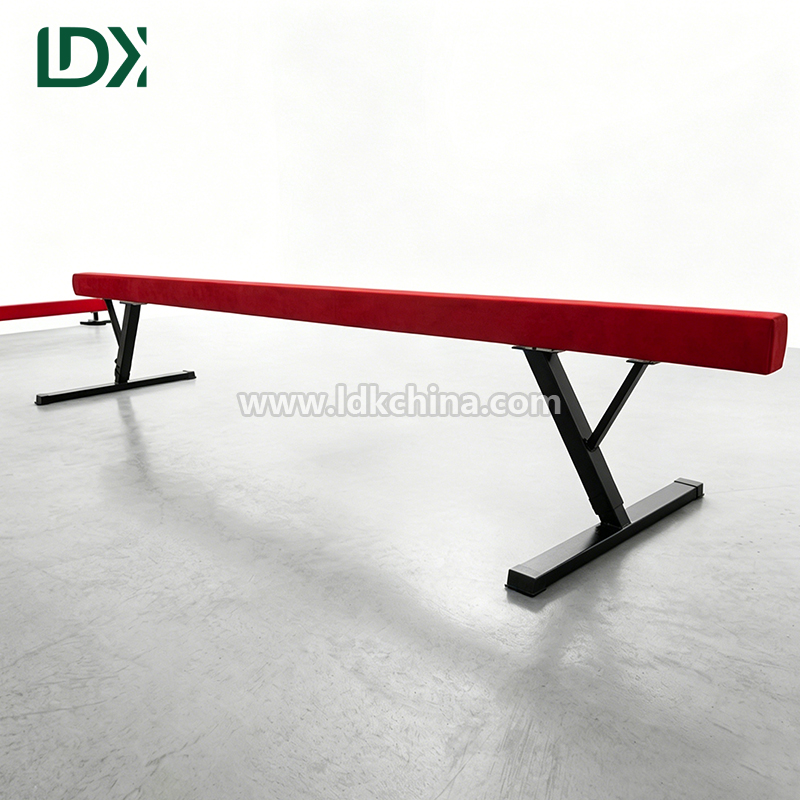 Professional Height Adjustable Balance Beam for Gymnastics Training Home Gym Equipment with Non-Slip Suede Surface