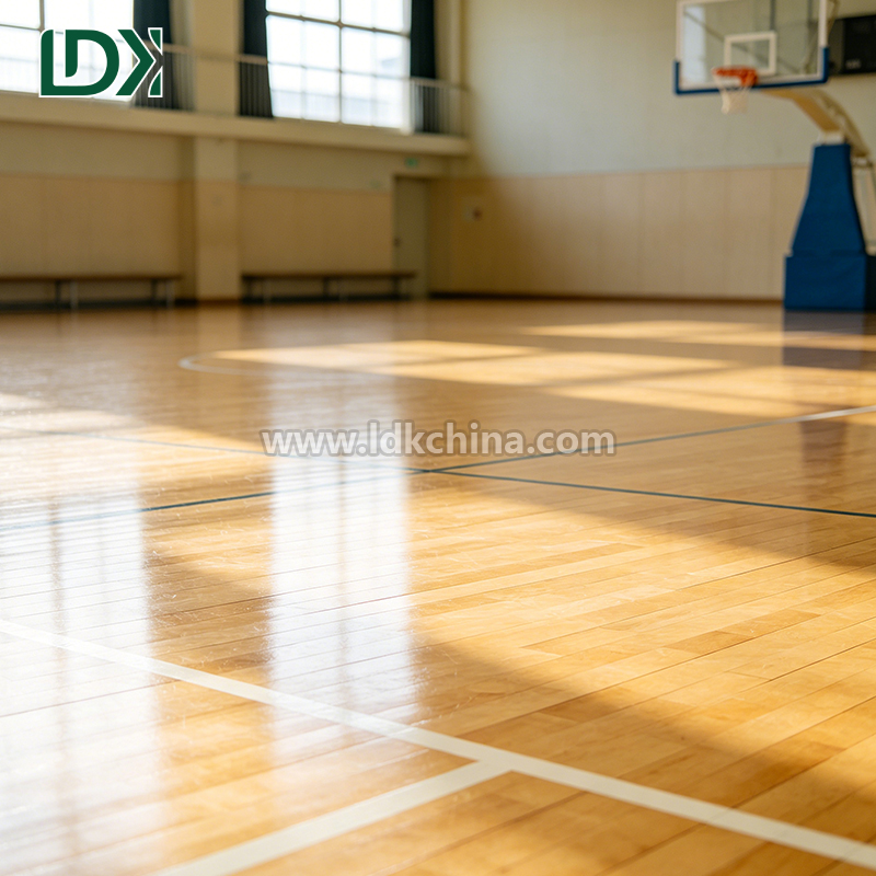 FIBA Basketball Flooring Indoor Wood High Density Maple Sports Floor for Professional Gym Arena and Competition Stadium