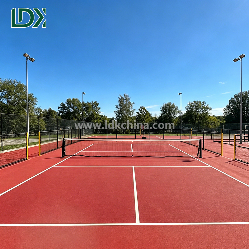High Impact Resilient Pickleball Court Flooring Tiles with Quick Drainage Design for Professional Tournament Use