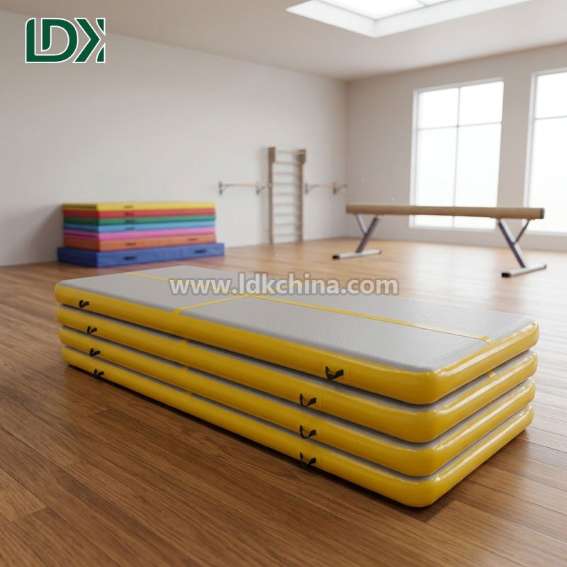 Portable Gymnastic Inflatable Mat for Home Use Air Track Tumbling Mat for Kids Practice