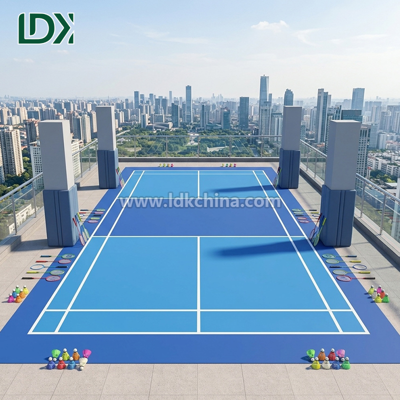 Weatherproof Pickleball Court Surface Anti-Slip Sports Flooring for Professional Clubs and Outdoor Stadiums