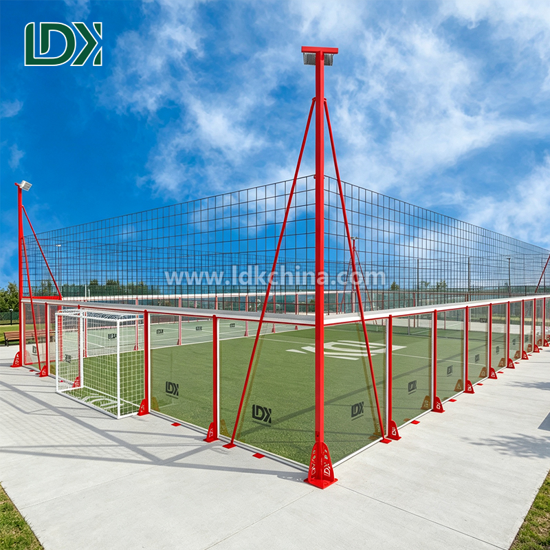 High Strength Cage Football Field Construction with Customizable Size and Professional Turf Flooring System