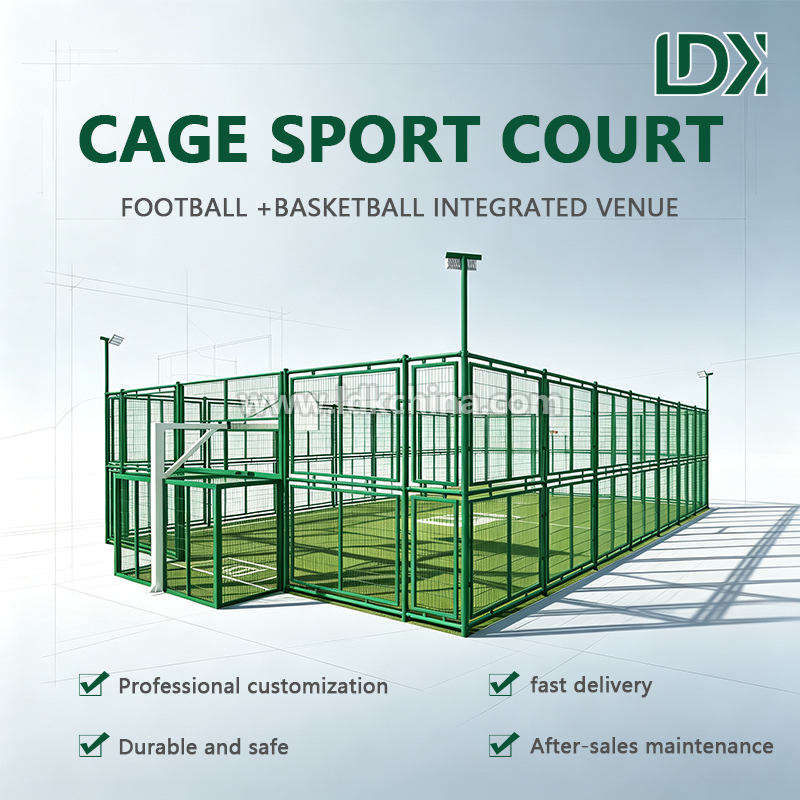 Customized Outdoor Cage Soccer Fields with Multi-functional Training System and Heavy Duty Football Basketball Ball Cage Featured Image