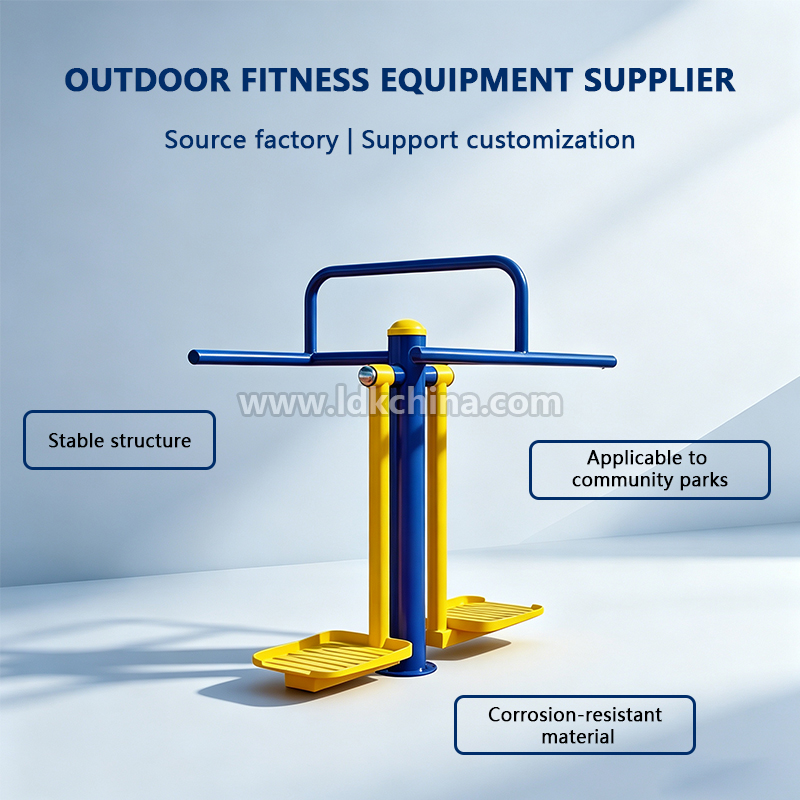 LDK Outdoor Fitness Equipment Surfboard and Double Swing Board for Public Park and Community Health Projects