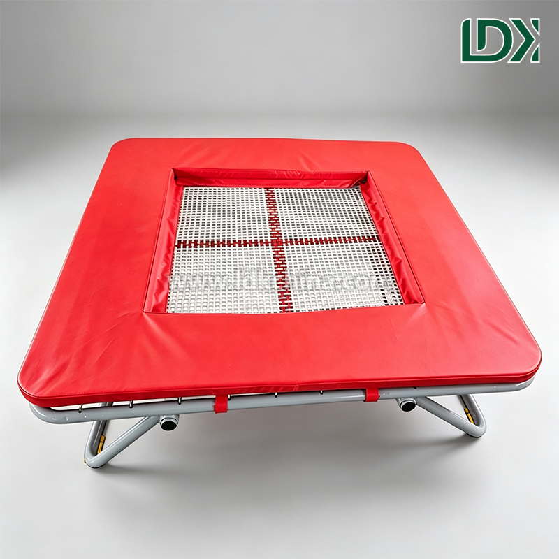 Multi-Purpose Small Trampoline for Home Office Fitness Foldable Mini Rebounder with High Elasticity for Daily Exercise