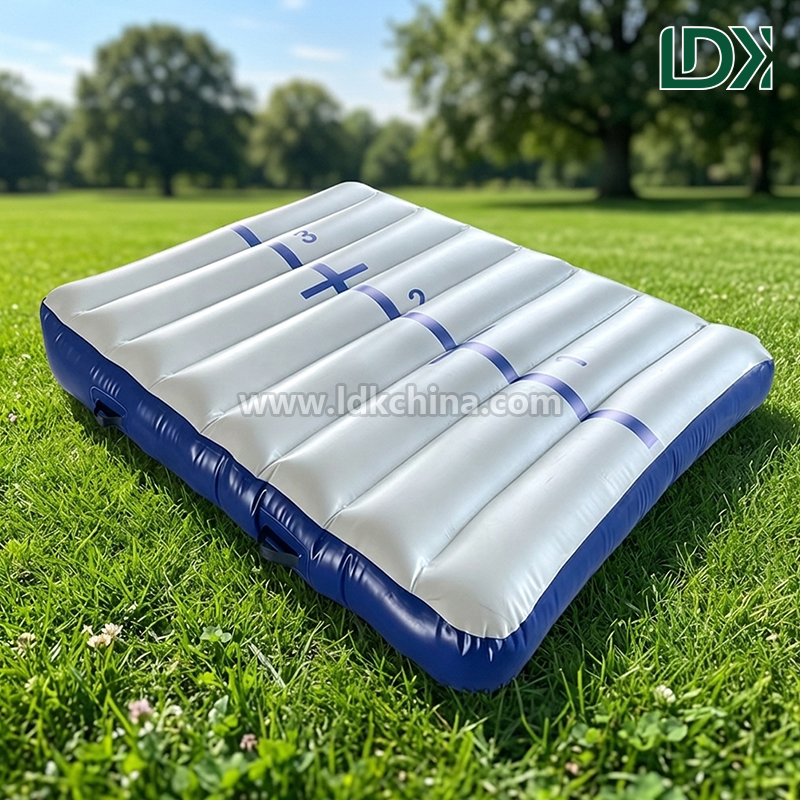 Portable Gymnastics Inflatable Incline Mat for Home Use Kids Inflatable Wedge Mat Air Ramp for Tumbling and Yoga Training