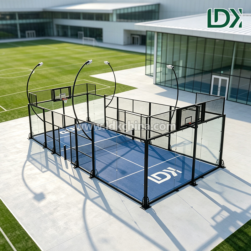 Customized Multipurpose Tennis and Basketball Courts Surfaces for Schools and Community Centers Outdoor Sports Areas