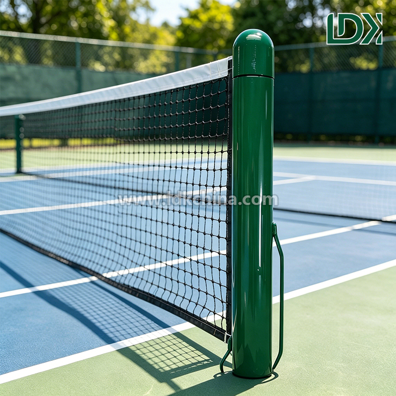 Weather-resistant Pickleball Posts for Outdoor Use with Heavy-duty Steel Construction and Custom Net System