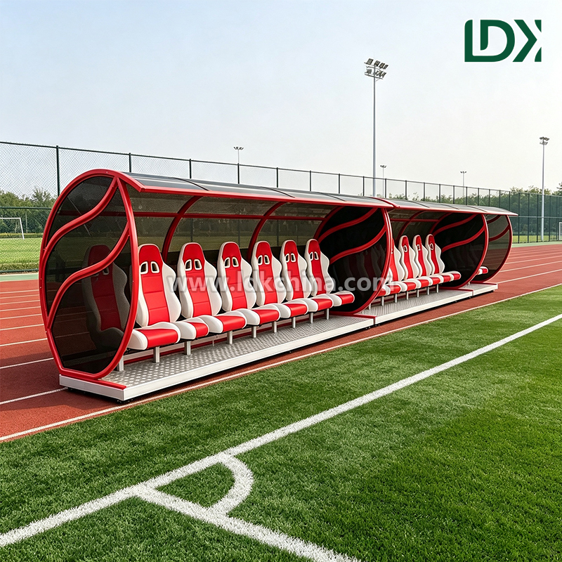 Luxury Portable Soccer Shelter With Aluminium Alloy Frame and Cushion Seat Plus Academy Sideline Replacement Use Featured Image