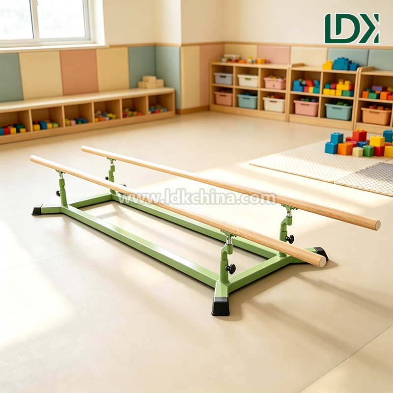 Low Parallel Bars For Gymnastics Training Adjustable Height Kids Beginner Club Equipment
