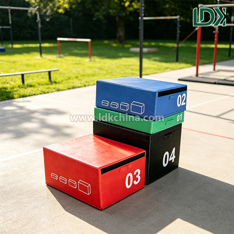 Foam Plyometrics Jump Box Soft EPE Safe Fitness Training Equipment for Kids School Indoor Yoga Home Exercise
