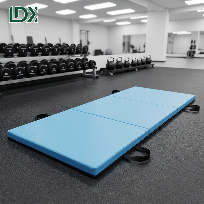 Custom Logo Three Folding Mat Portable Tri-Fold Exercise Pad for Yoga Pilates and Martial Arts Training Wholesale