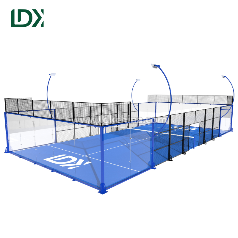 Custom Design Panorama Padel Courts Turnkey Solution For Outdoor Panoramic Padel Court Professional Installation Project