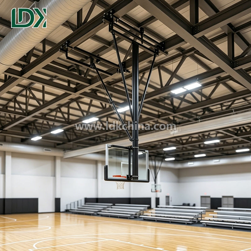 Heavy Duty Sturdy Reinforced Steel Ceiling Mounted Basketball Hoop for Gym & Commercial Featured Image