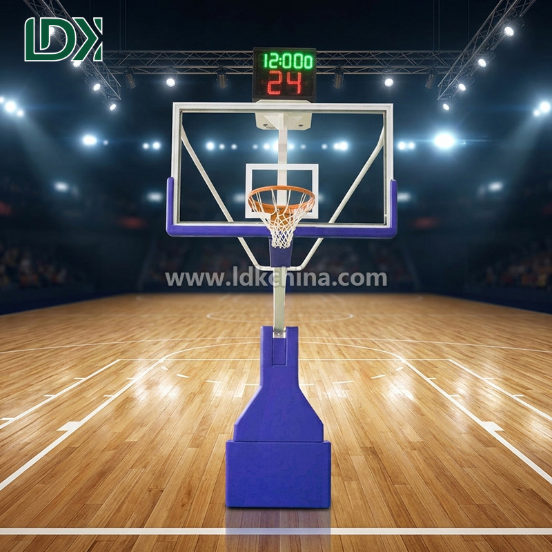 Premium Portable Easy Operated Hydraulic Adjustable Basketball Hoop for Indoor & Outdoor Home Court