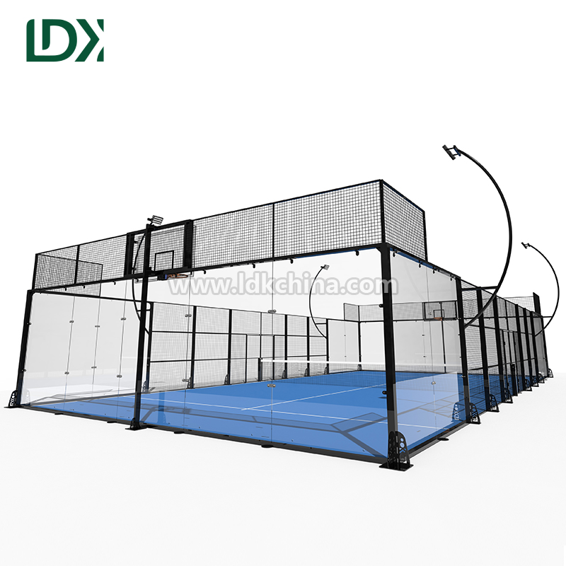 Multi-functional Padel Court for Professional Training Outdoor Panoramic Padel Tennis Court with Customized Design