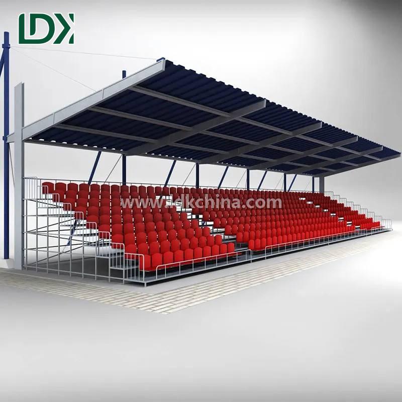 High Capacity Weatherproof Aluminum Bleachers for School Football Field Custom Outdoor Grandstand Seating System Featured Image