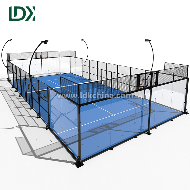 Multi-functional Padel Court for Professional Training Outdoor Panoramic Padel Tennis Court with Customized Design