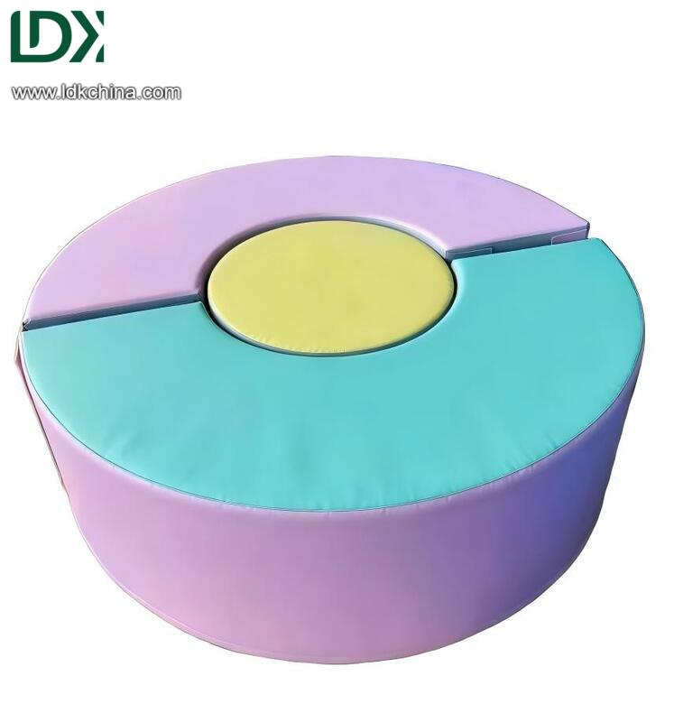 OEM High Density Sponge Gymnastics Donut Mat Professional Tumbling Shape Cushion for School Indoor Sports