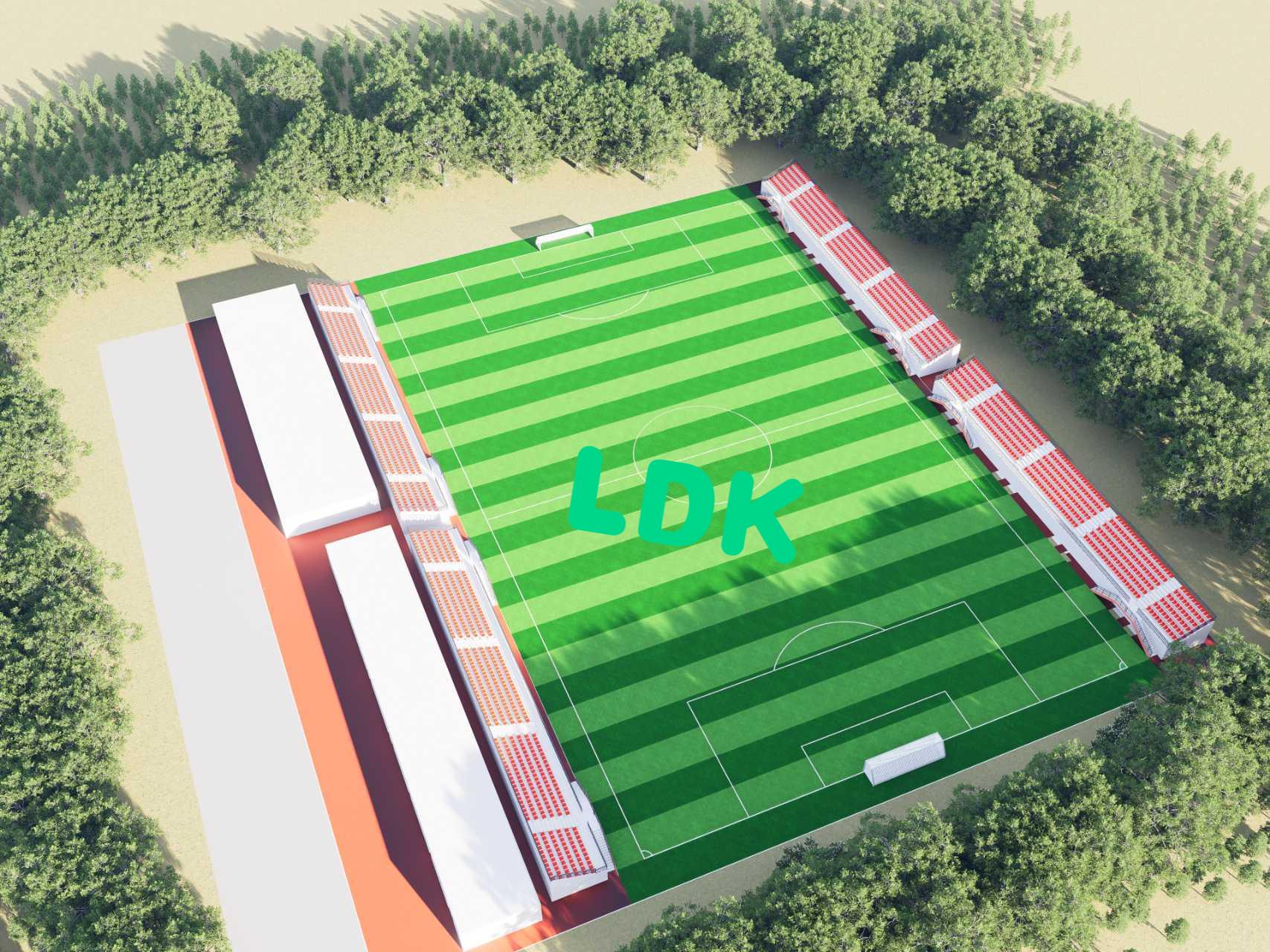 Large Span Steel Structure Frame Football Stadium Gymnasium Building Spectator Seating Featured Image