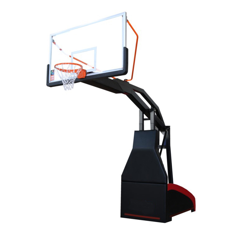 Spring Assisted System Indoor/Outdoor Basketball Goal Post Electronic Basketball Hoop Hydraulic Basketball Stand