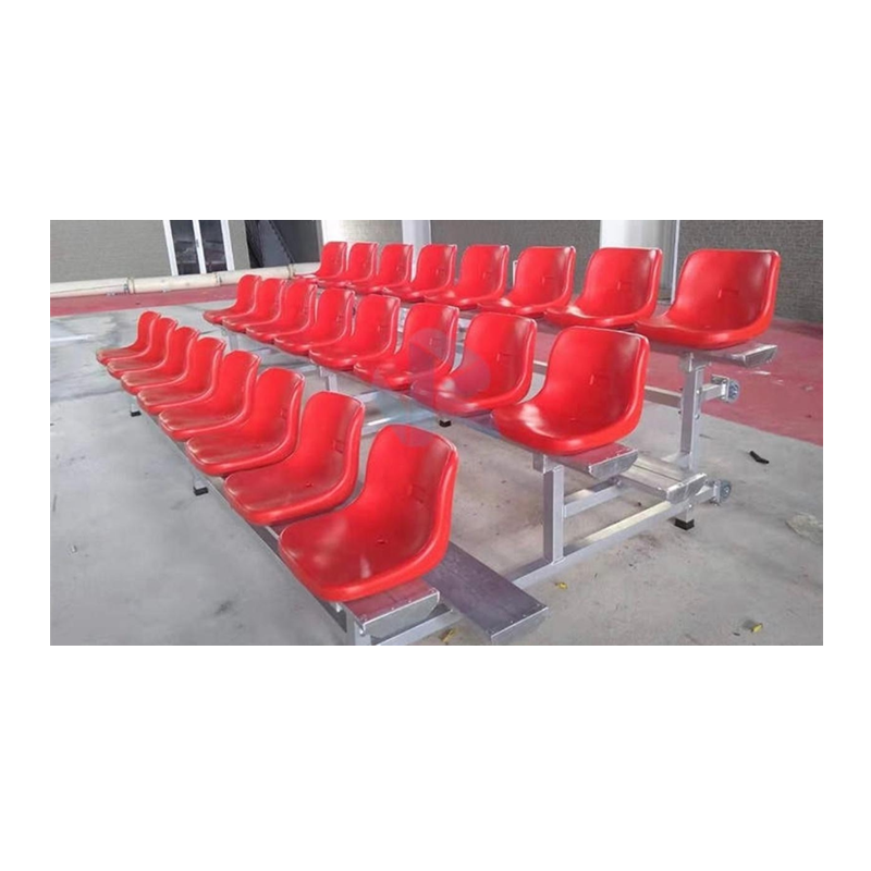 Good Wholesale VendorsMovable Basketball Stands - Stadium Chairs Bleacher 3 Rows Aluminum Portable Bleacher With Seats – LDK