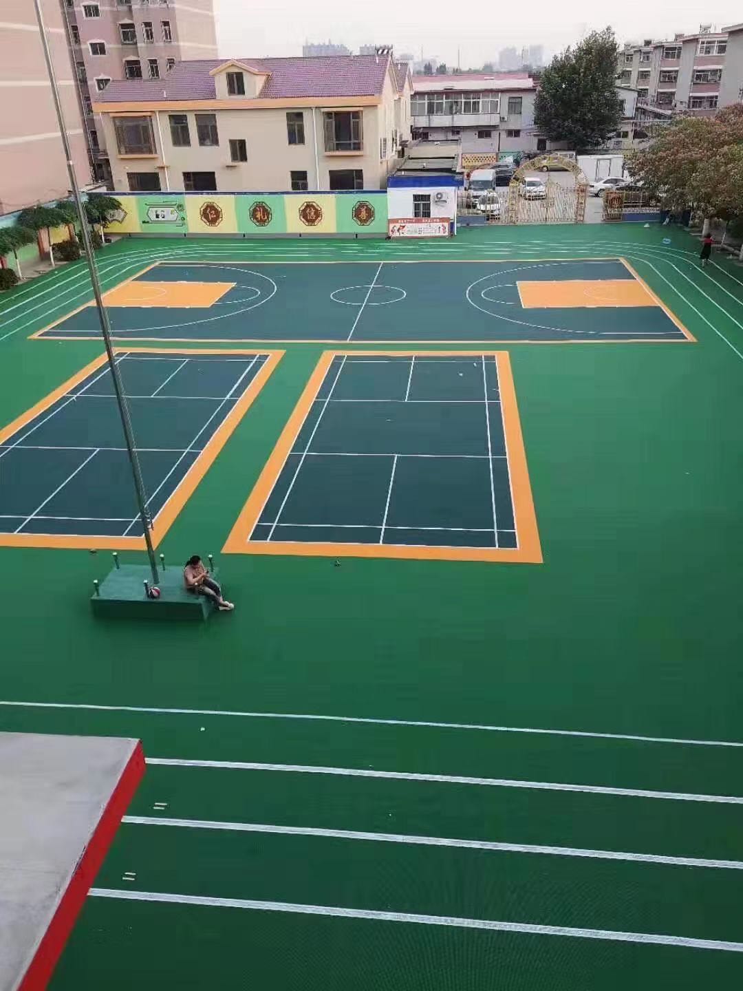 Basketball Outdoor Volleyball Court PP Inter-locking Flooring Suspended Sports Floor